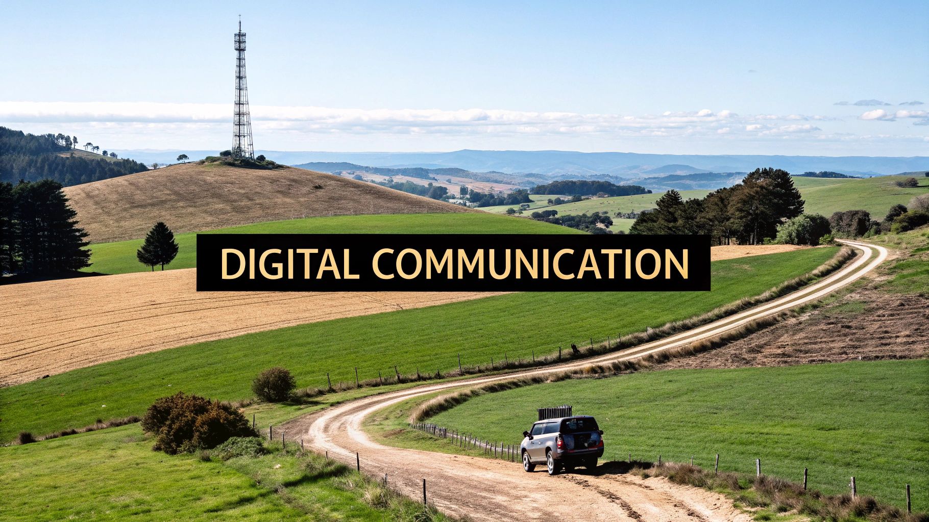 Collection of digital communication in the modern world in a gallery layout